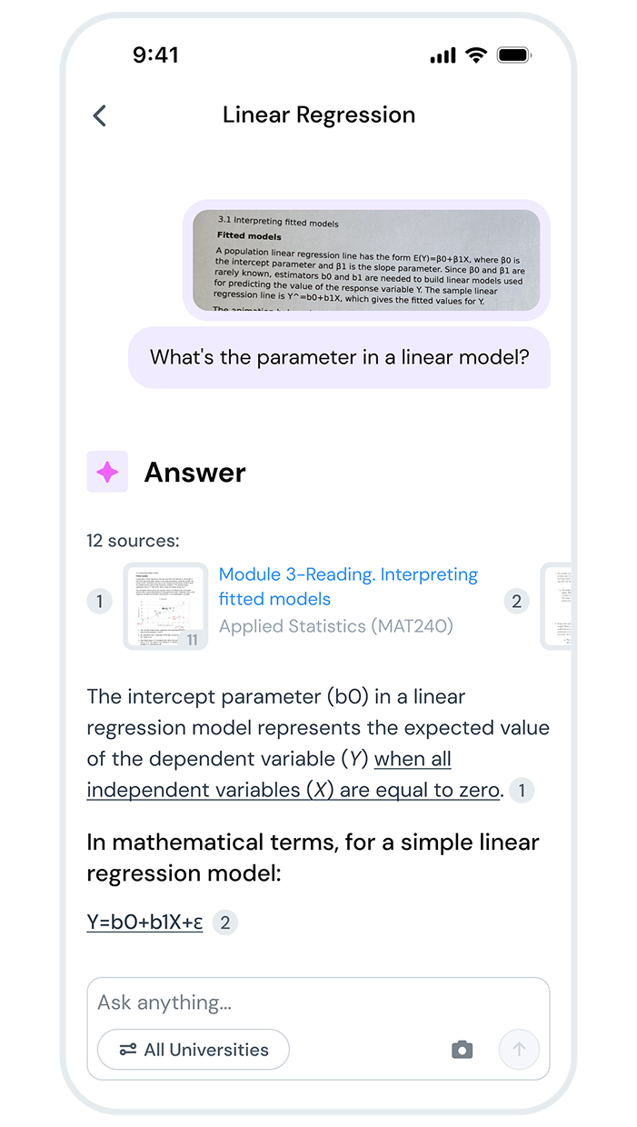 Get AI-powered answers with sources